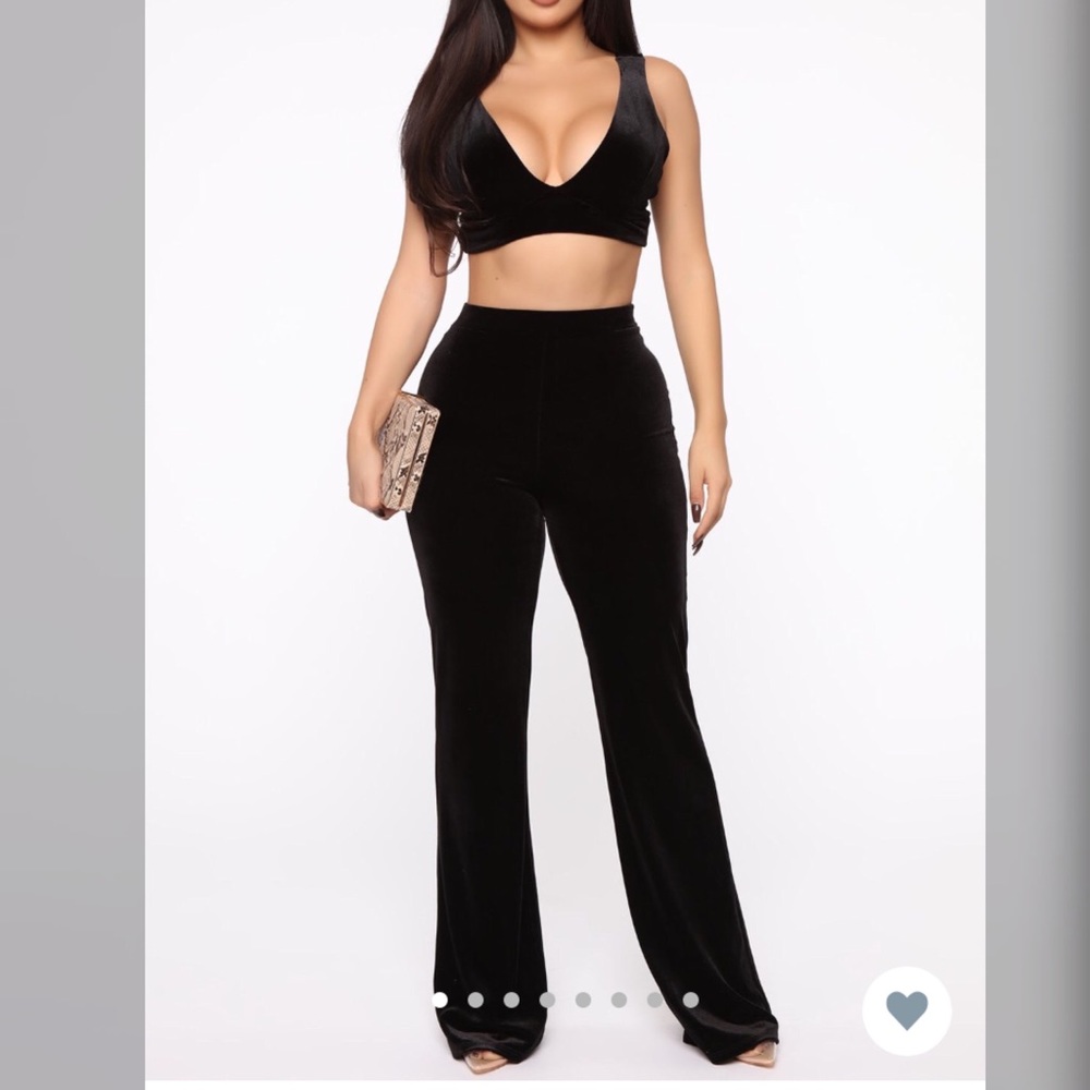 All My Loving Velvet Set from Fashion Nova